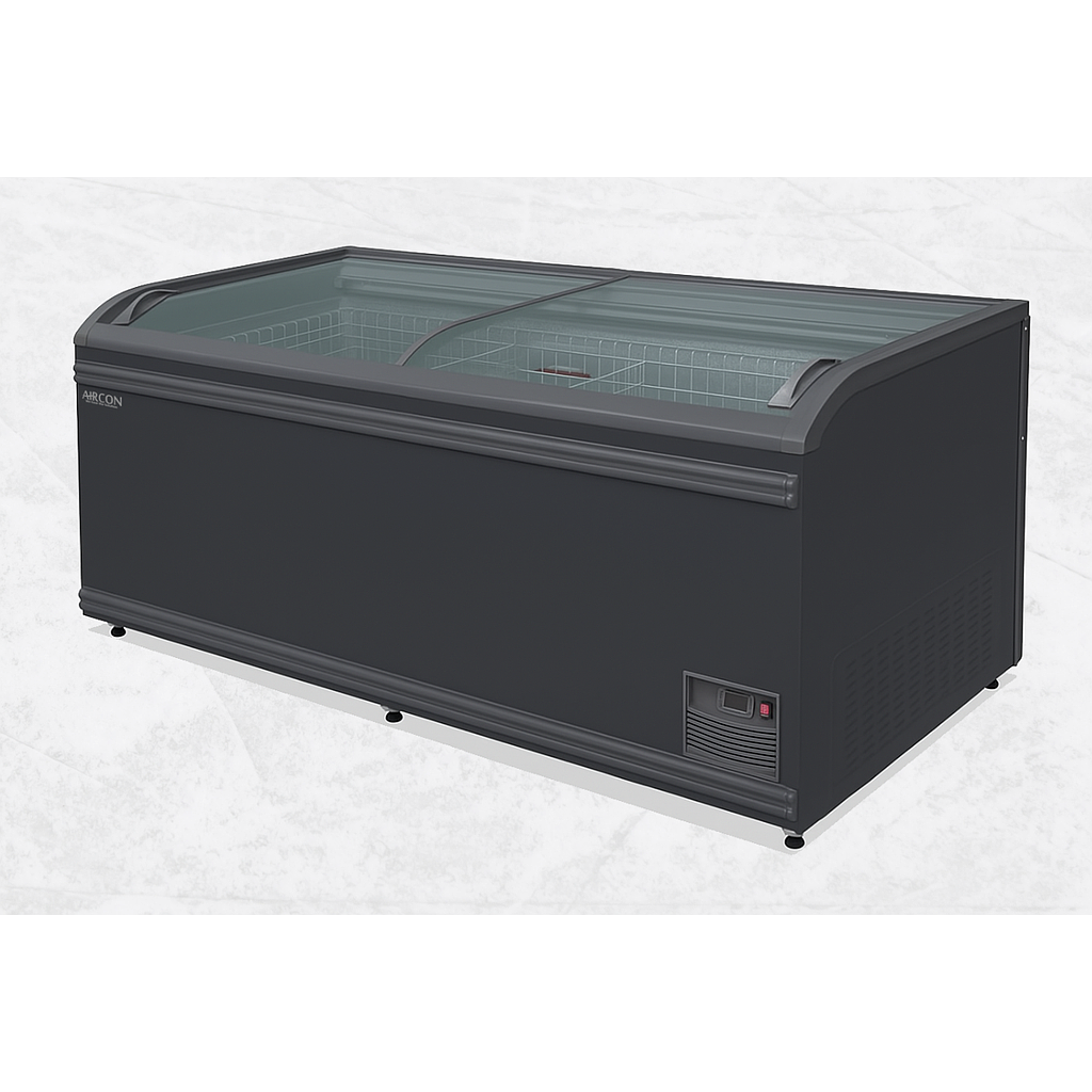 Island freezer Sofia 250 +/-, Plug in, R290, 2502x875x835mm