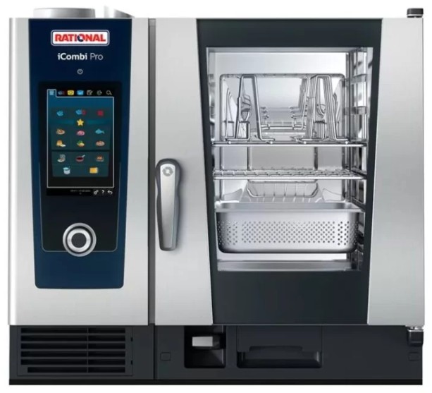 Конвектомат Rational iCombi Pro® 6 1/1, електрически с iCareSystem AutoDose Капацитет: 5 тави x 400x600 mm