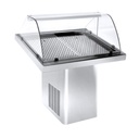 Closed-type rolling fish display case plug-in, width 90 cm, length 100 cm,
height 120 cm
