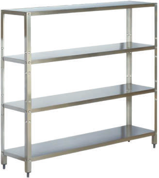 Rack on 4 levels INOX, 1600x450x1600