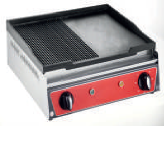 Grill electric 500x400x200 Smooth and ribbed plate