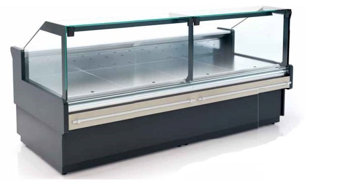 Щандова хладилна витрина BARBUDA L PLATINUM L1250х1200х1200mm, Plug-in, с депо, със страници