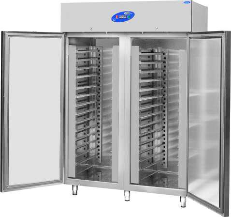 Фризер инокс -10/-22, 140x81x207, тави 60х40