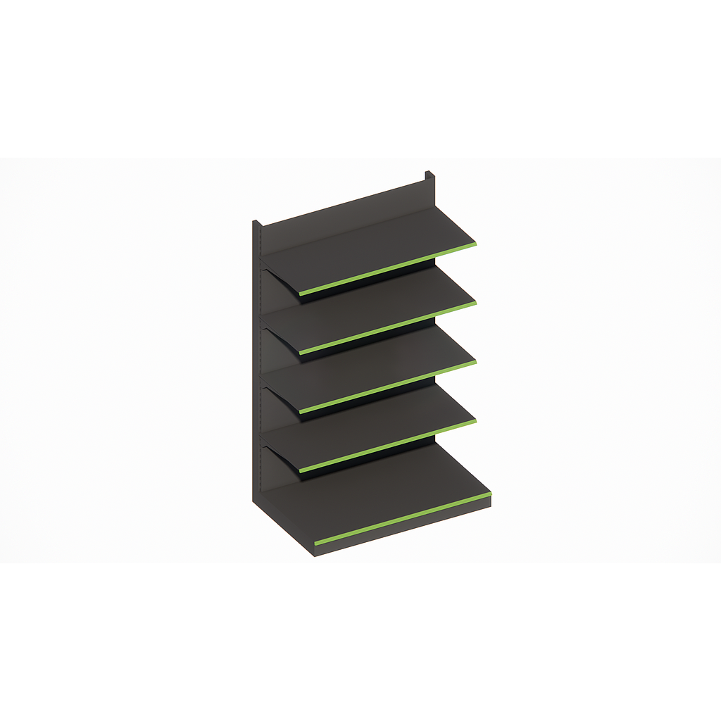 WALL UNIT Standard * 400x500x2250mm, Shelves: B400 + 4x400mm