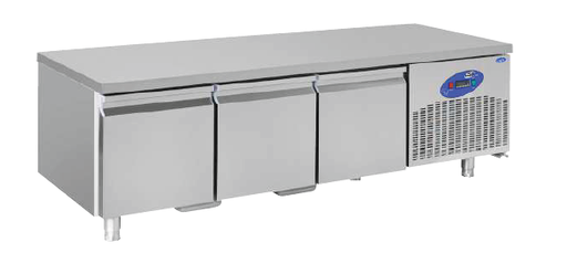 [KRCS.CIH.3.700.200CM] Хладилна маса 3 врати 200х70х60см (база уреди), -0/8ᵒC, 0.23kW/220V
