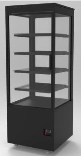[Mtk.Kaimana.751] Heated vertical display case KAIMANA 751x751x2070mm, for self-service with doors at the front and back