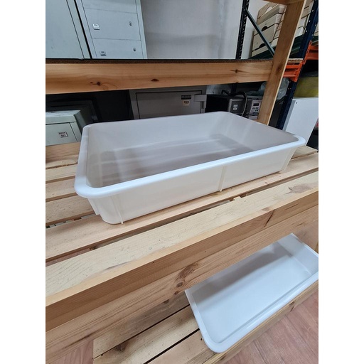[GastroPlast/GPH 100] Pizza dough box 600*400*100 mm white
