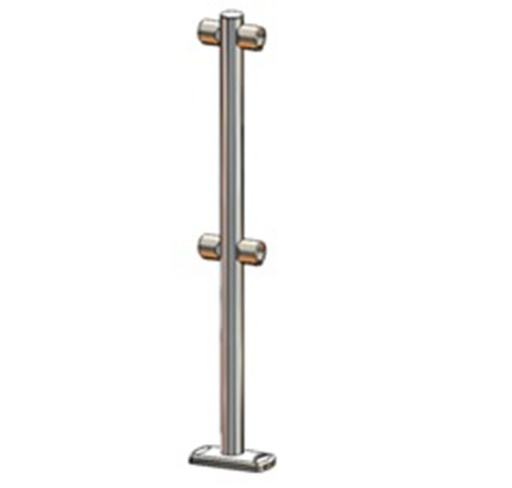 [END.1120401] Two-way column 90o with 4 connections - inox