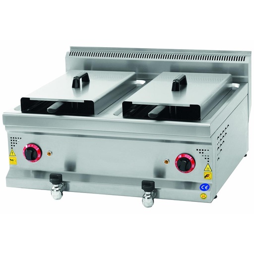 [KRCS.SFE.870] Double electric fryer, 800x700x300, 12+12 liters, 18kW/380V