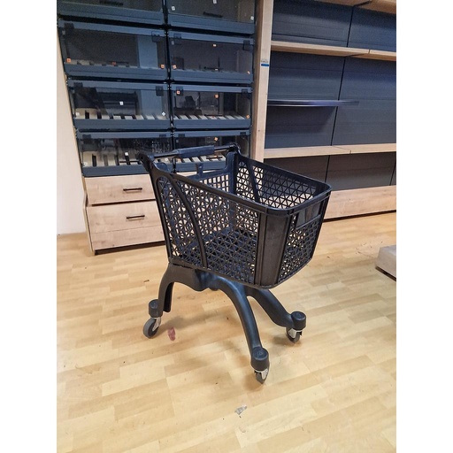 [GP-PM-002-Black] Spider plastic shopping cart 80 lt / black plastic legs