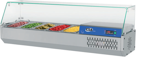[KRCS.CS.GRNK.141] Салатиера 5x1/3GN 1410x390x460, -2/+2